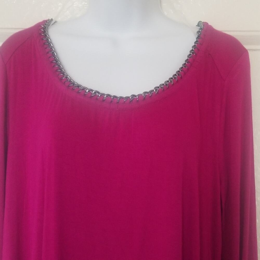 NWT Women's XL, Rafaella, Magenta top